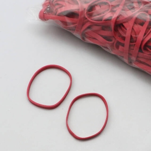 Rubberen elastieken, rood 50 mm | 5 mm