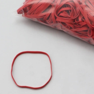 Rubberen elastieken, rood 80 mm | 5 mm