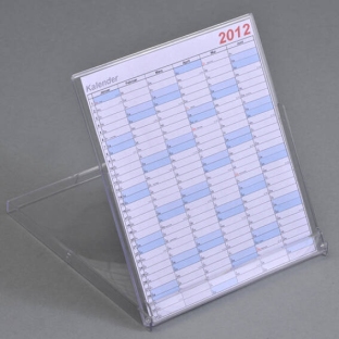 Kalenderhouder, CD-formaat, 125 x 142 x 9 mm, transparent 