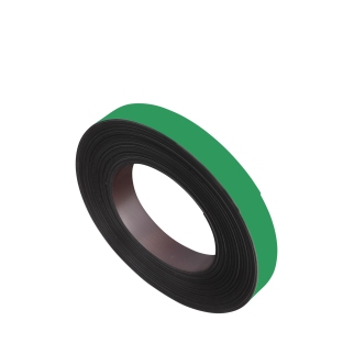 Gekleurd magneetband, anisotroop (rol met 10 m) 20 mm | groen