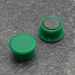 Kantoor-/bordmagneet, rond 13 mm | groen