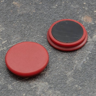 Kantoor-/bordmagneet, rond 32 mm | rood