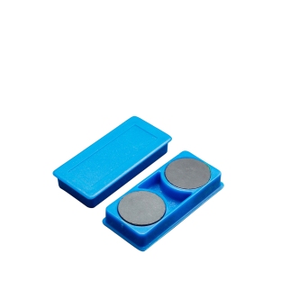 Kantoor-/bordmagneet, rechthoekig 50 x 23 mm | blauw
