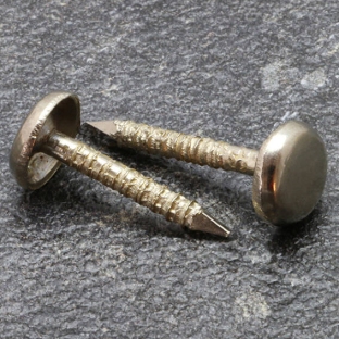 Siernagels voor staalboeken, 20 mm, ronde kop, vernikkeld 