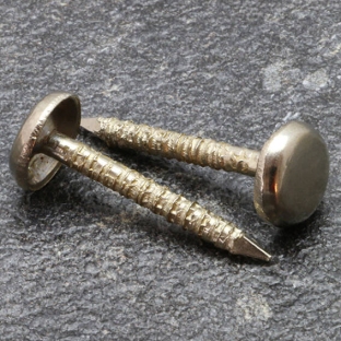 Siernagels voor staalboeken, 25 mm, ronde kop, vernikkeld 