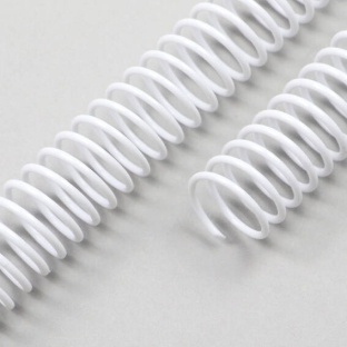 Kunststof bindruggen (PVC-Coils), A4, 4:1 Deling 10 mm | wit