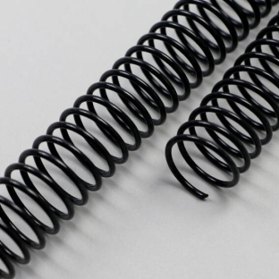 Kunststof bindruggen (PVC-Coils), A4, 4:1 Deling 12 mm | zwart