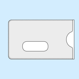 Kunststof pashouders met RFID bescherming en uitsparing, 59 x 88, wit 