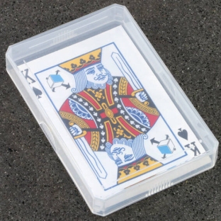 Speelkaarten box, 97 x 65 x 15 mm, doosje+deksel 