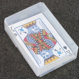 Speelkaarten box, 97 x 65 x 24 mm, doosje+deksel 
