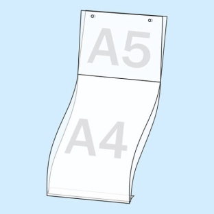 Postermappen A4/A5 | A4 staand formaat - A5 liggend formaat