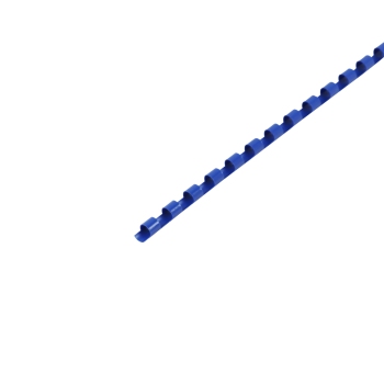 Plastic bindruggen A4, rond 6 mm | blauw
