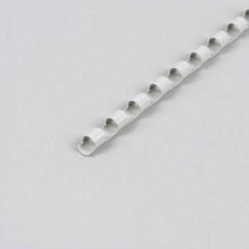 Plastic bindruggen A4, rond 6 mm | grijs