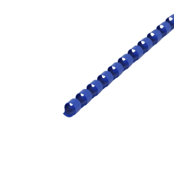 Plastic bindruggen A4, rond, 8 mm | blauw