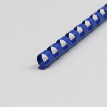 Plastic bindruggen A4, rond, 10 mm | blauw