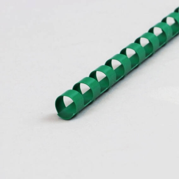 Plastic bindruggen A4, rond, 10 mm | groen