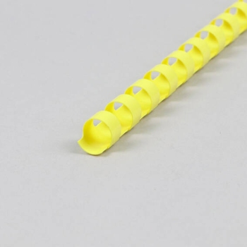 Plastic bindruggen A4, rond 10 mm | geel