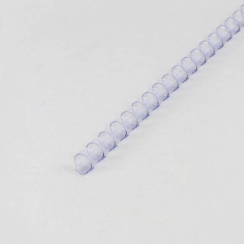 Plastic bindruggen A4, rond 12 mm | transparant