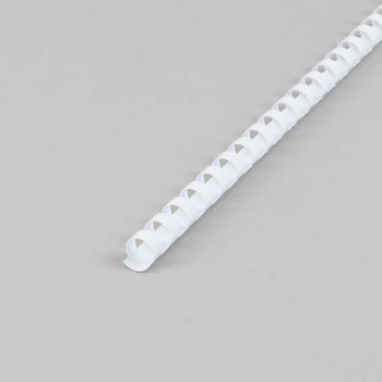 Plastic bindruggen A4, rond 12 mm | wit