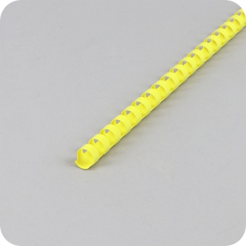 Plastic bindruggen A4, rond 12 mm | geel