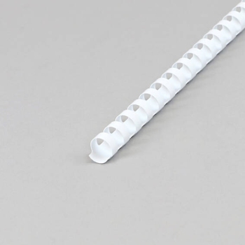 Plastic bindruggen A4, rond 14 mm | wit