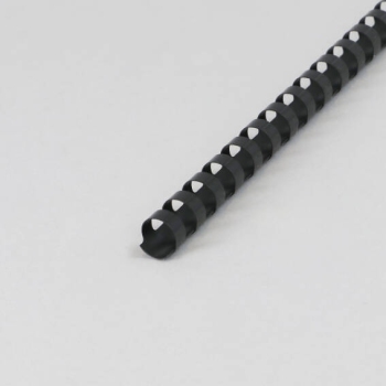 Plastic bindruggen A4, rond 14 mm | zwart