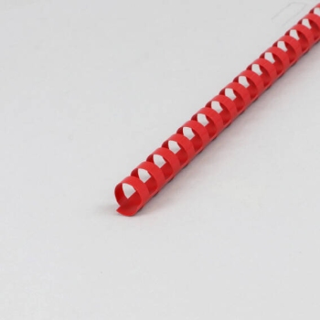 Plastic bindruggen A4, rond, 14 mm | rood