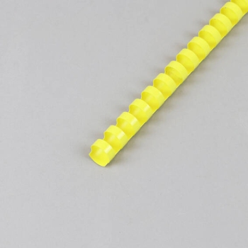 Plastic bindruggen A4, rond 14 mm | geel