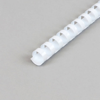 Plastic bindruggen A4, rond, 16 mm | wit