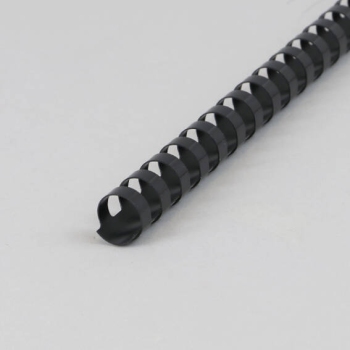 Plastic bindruggen A4, rond 16 mm | zwart