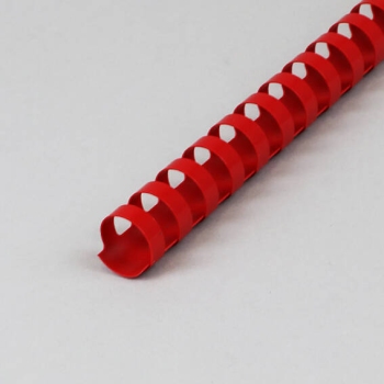 Plastic bindruggen A4, rond 19 mm | rood