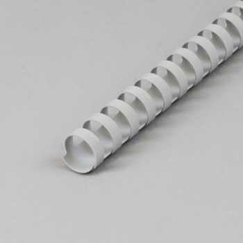 Plastic bindruggen A4, rond 19 mm | grijs