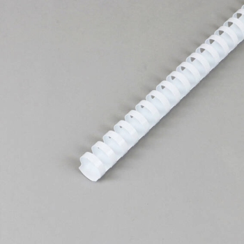 Plastic bindruggen A4, ovaal, 22 mm | wit