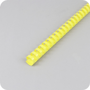 Plastic bindruggen A4, ovaal, 22 mm | geel