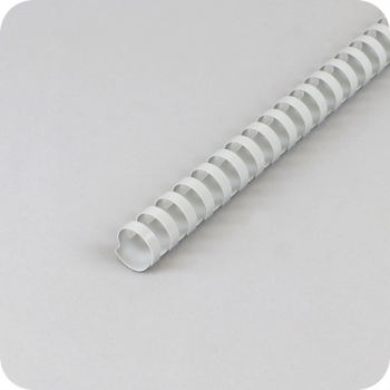 Plastic bindruggen A4, ovaal, 22 mm | grijs