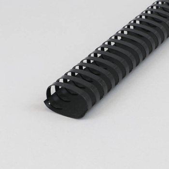 Plastic bindruggen A4, ovaal, 45 mm | zwart