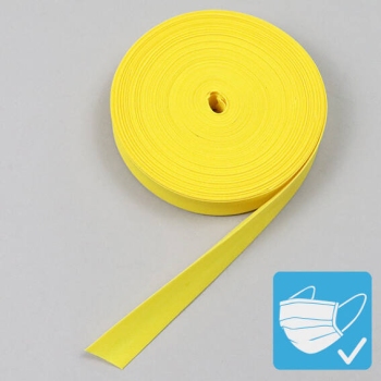 Biaisband, polyester, 20 mm (rol á 25 m) geel