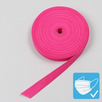 Biaisband, polyester, 20 mm (rol á 25 m) roze