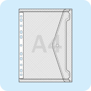 Documentenmappen voor inhoud A4, met inhangstrook, PP-folie 180 µm 
