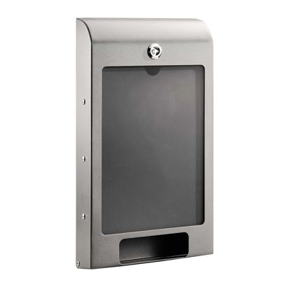 Hondenpoepzakjesdispenser, met A4 infovakje, staal null