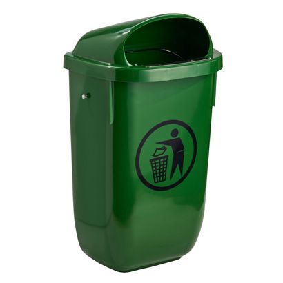 Afvalbak 50 l, buitengebruik donkergroen 
