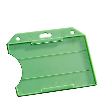 ID-kaarthouder/badge, hard plastic, open groen 