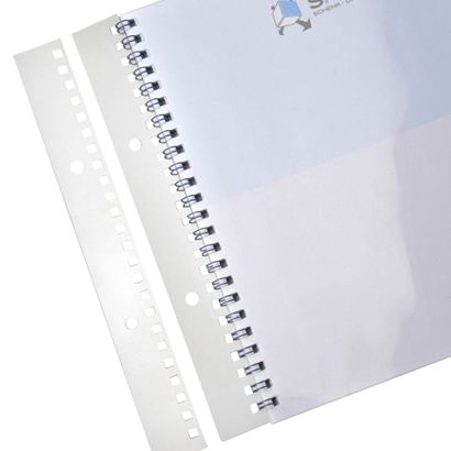 Filestrips voor wirebind bindruggen, A5, 2:1, vierkante perforatie 