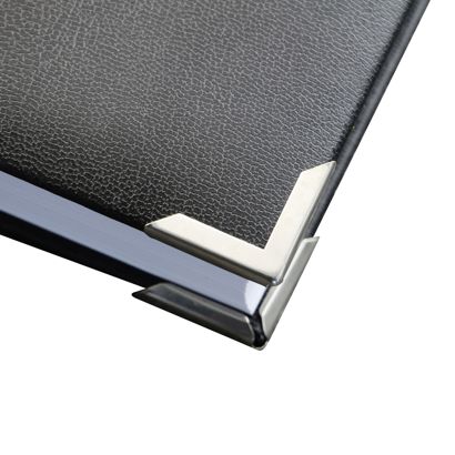 Boekhoeken metaal PS 22 - 22 x 22 mm  | vernikkeld 