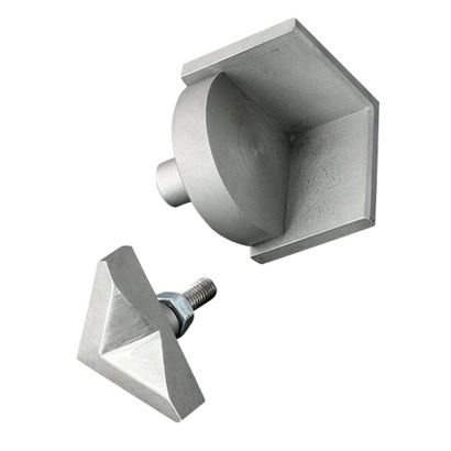 Boekhoekjes-gereedschap-/stempelset, voor boekhoekjes van 22 tot 32 mm pootlengte 