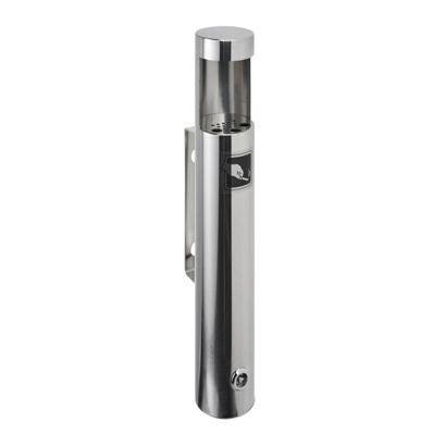 Wand asbak DARWIN, roestvrij staal, zilver 46 cm