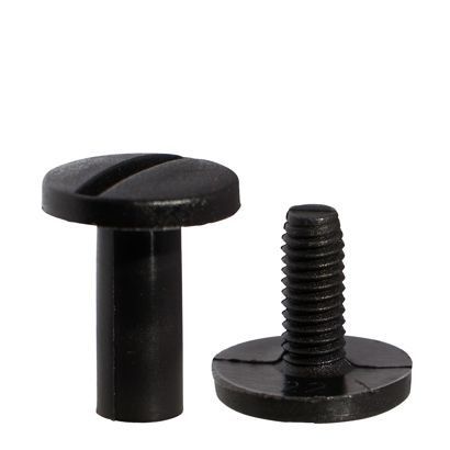 Busschroeven kunststof, 15 mm | zwart 