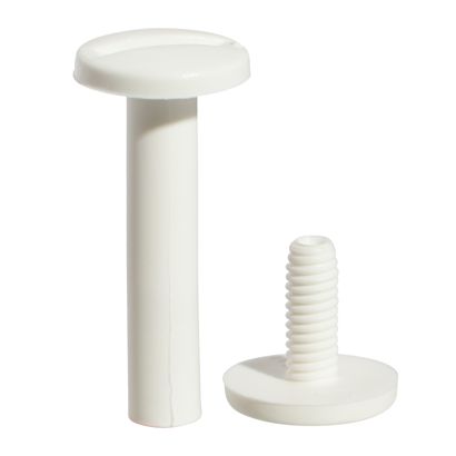 Busschroeven kunststof, wit | 16 mm