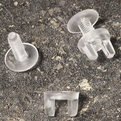 Vikingschroeven, transparant 4,8 mm doorsnede, 12 mm lang