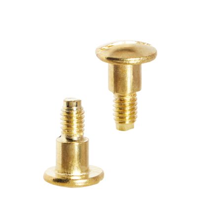 Schroeven met sleuf voor busschroeven, 7,5 mm, met 5 mm verhoging, vermessingd 